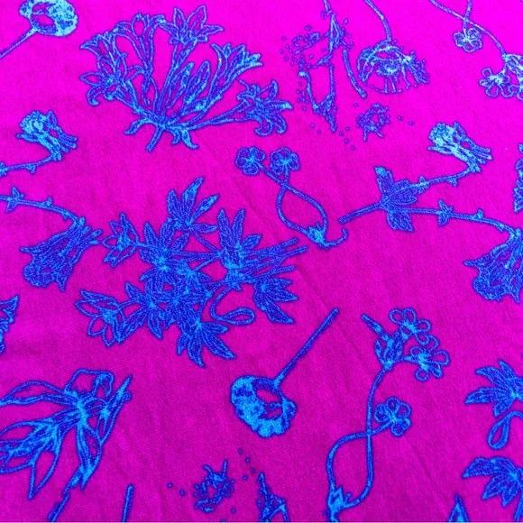 LuLaRoe flare skirt high waist sz. S purple and blue 95 % poly/5% spandex. - Picture 8 of 9